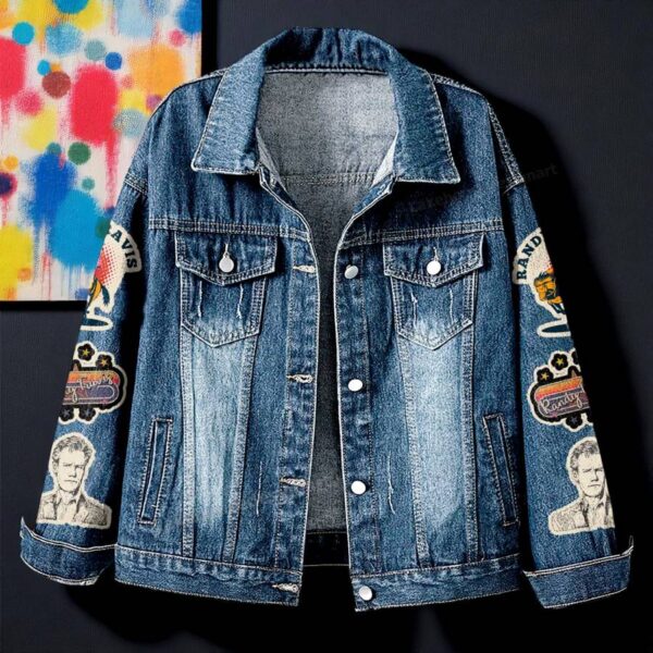 Randy Travis 45th Anniversary 1980-2025 The Legend Denim Jacket-a StzeUis