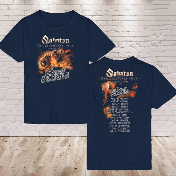 Sabaton The Legendary Tour Europe 2025 T-shirt-a 6N9qPRw