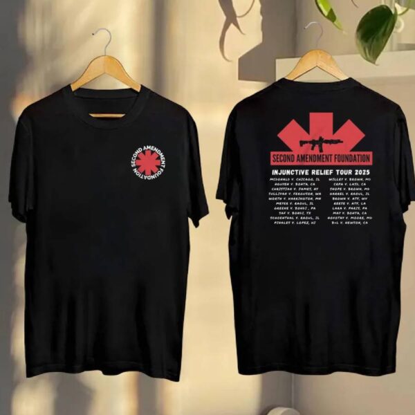 Second Amendment Foundation Injunctive Relief Tour 2025 T-shirt xAQ9yRG