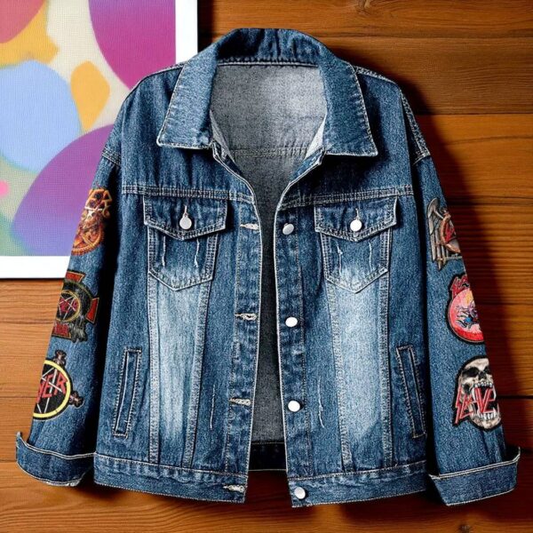 Slayer 44th Anniversary 1981-2025 Denim Jacket-a xVW6tDlOL5 G4Q7p5j