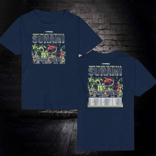 Sunami From The Bay To The Usa Tour 2025 T-shirt-a Z3tSg0x