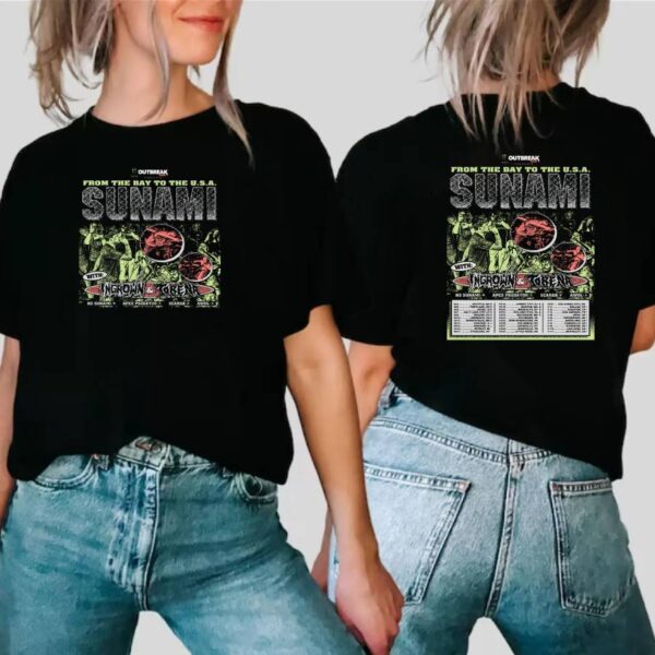 Sunami From The Bay To The Usa Tour 2025 T-shirt-b odx8qBS