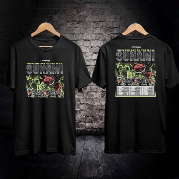 Sunami From The Bay To The Usa Tour 2025 T-shirt vz7jCXN