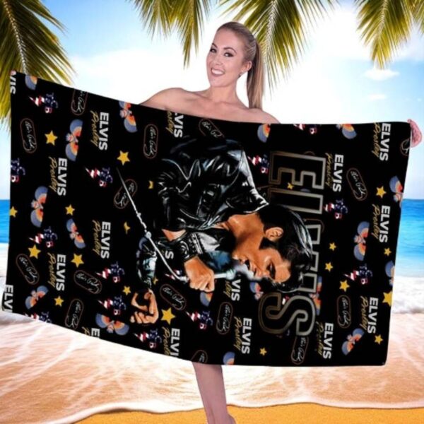 The King Elvis Presley Beach Towel-a aAj1mgv