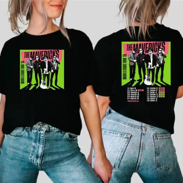 The Mavericks Moon & Stars Tour 2025 T-shirt-b f67U1vZ