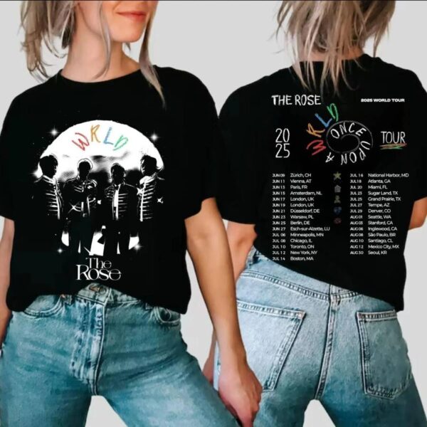 The Rose Once Upon A Wrld World Tour 2025 Classic Men Shirt pqPZMNk