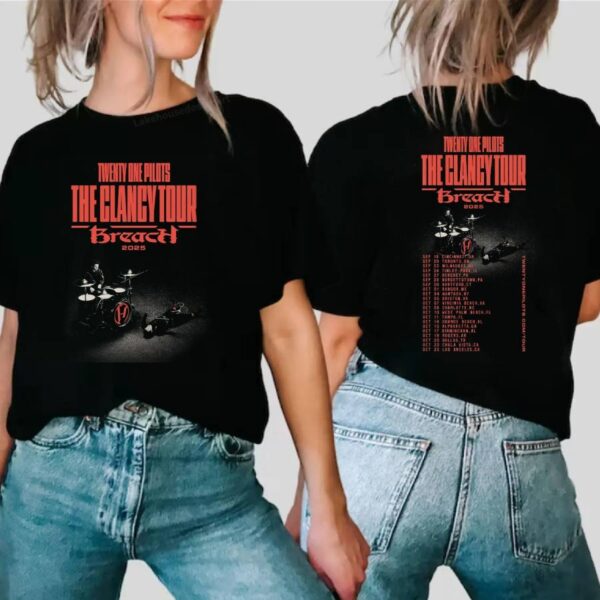 Twenty One Pilots The Clancy Tour 2025 Breach T-shirt bgLY2ZW