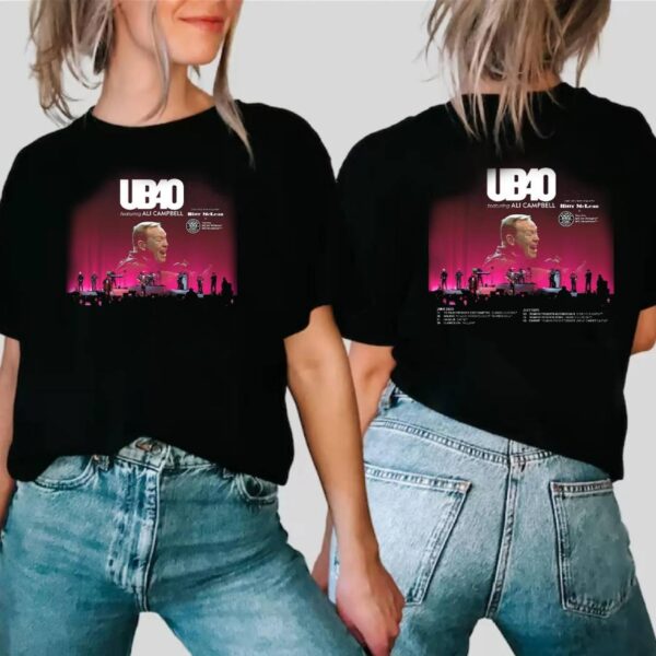 Ub40 Featuring Ali Campbell 2025 Uk Tour T-shirt-a aweP8pm