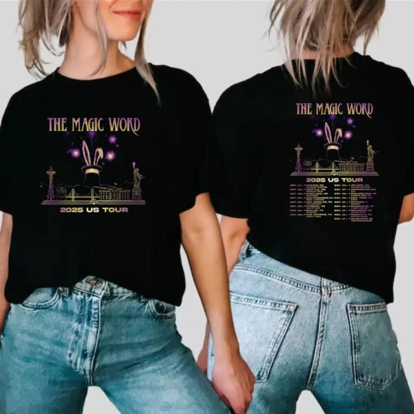 Voila The Magic Word 2025 Us Tour T-shirt 6goiKqf
