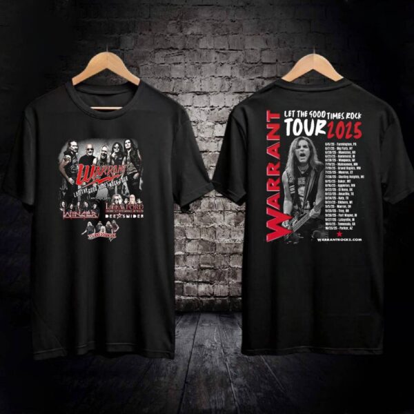 Warrant Let The 4000 Times Rock Tour 2025 T-shirt 25nSKUf