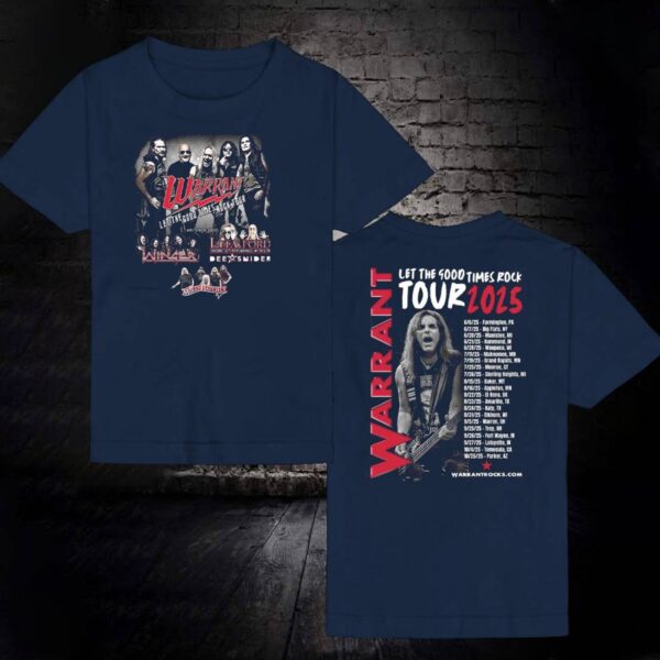 Warrant Let The 4000 Times Rock Tour 2025 T-shirt-b kx9up3a