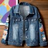 Willie Nelson Roll Me Up Smoke Me When I Die Denim Jacket-a xEwms51fkM vdH7K43