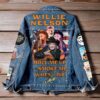 Willie Nelson Roll Me Up Smoke Me When I Die Denim Jacket-b 25bMHGg3uH Qa23xSc