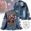 Willie Nelson Roll Me Up Smoke Me When I Die Denim Jacket f9OP2vd