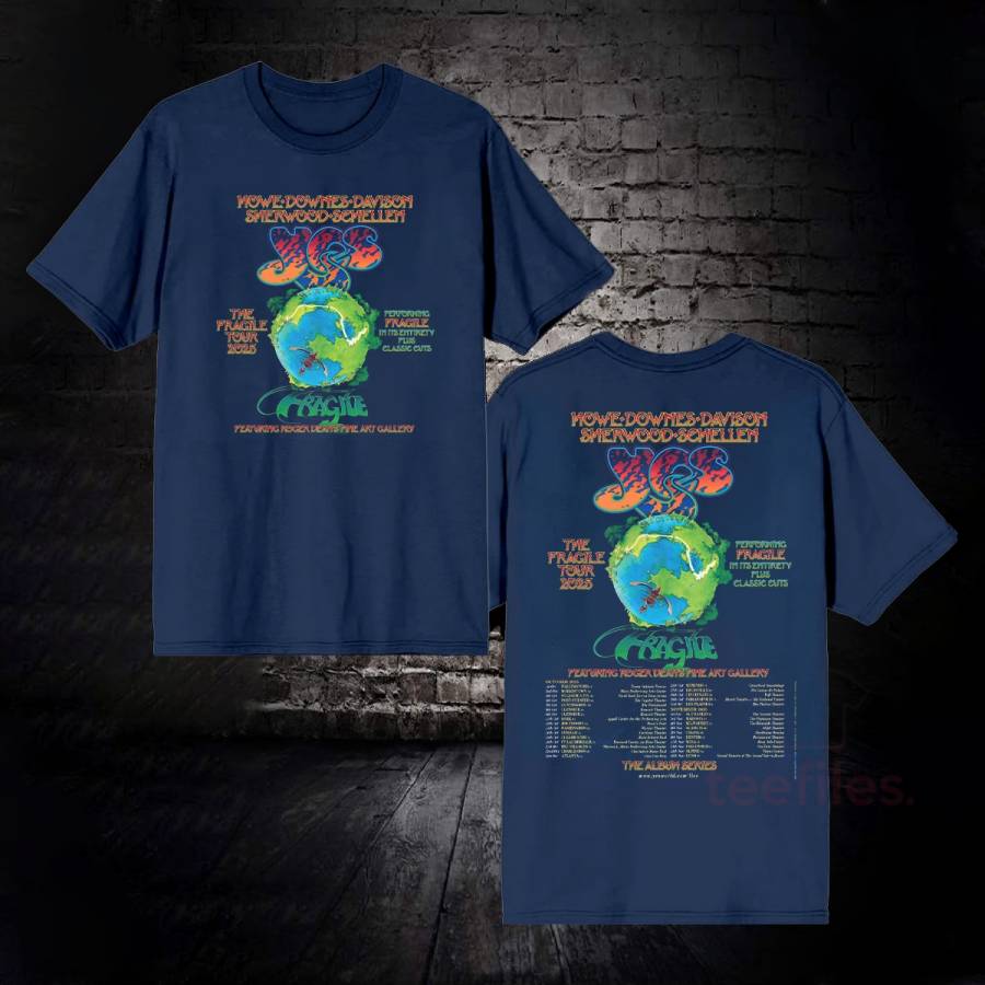 Yes The Fragile Tour 2025 T-shirt QdBM2Yw