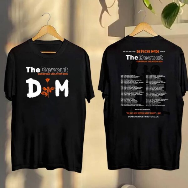Depeche Mode The Devout European Violation 2025 Tour T-shirt firl9jV