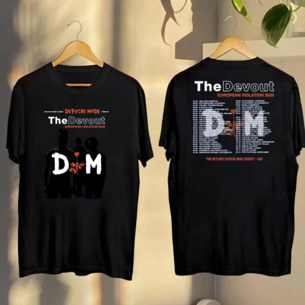 Depeche Mode The Devout European Violation 2025 Tour Unisex Tee Gd8u0q7