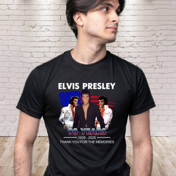 Elvis Presley Anniversary 90 Years 1935-2025 T-shirt n8g5CZA