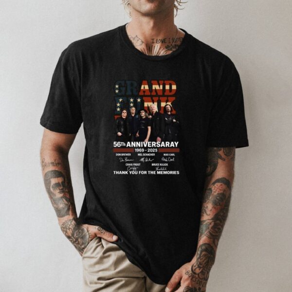 Grand Funk Railroad 56 Th Anniversary 1969-2025 T-shirt-a cDkqFez
