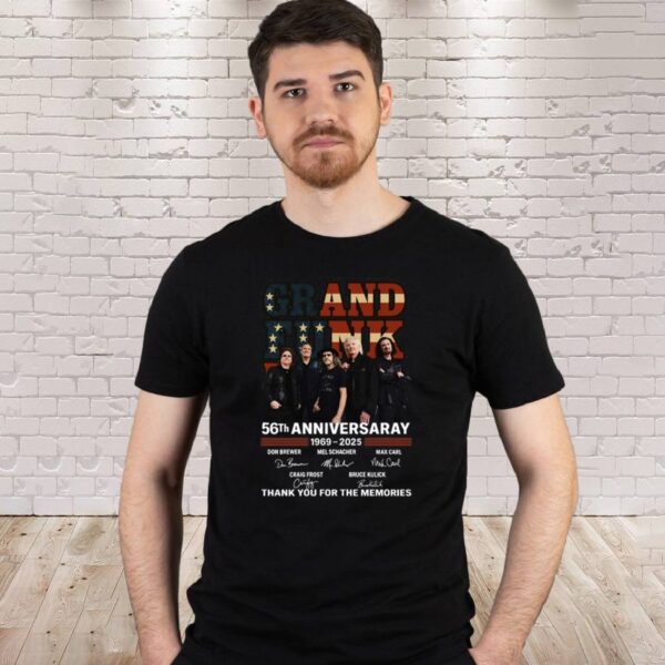 Grand Funk Railroad 56 Th Anniversary 1969-2025 T-shirt-b BrQ5GlF