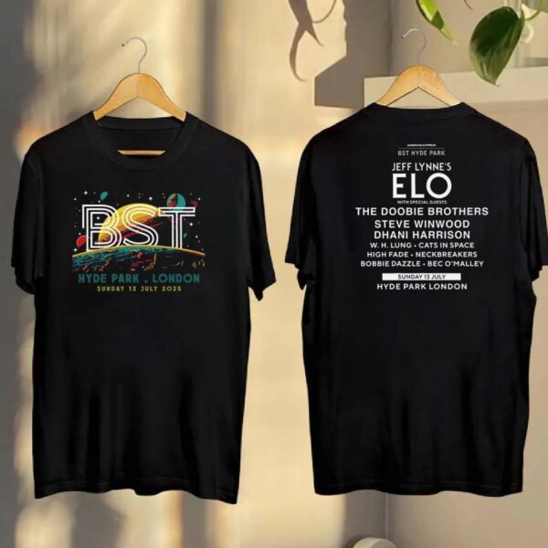 Jeff Lynnes Elo Bst Hyde Park London 2025 Event T-shirt VZe8H7c