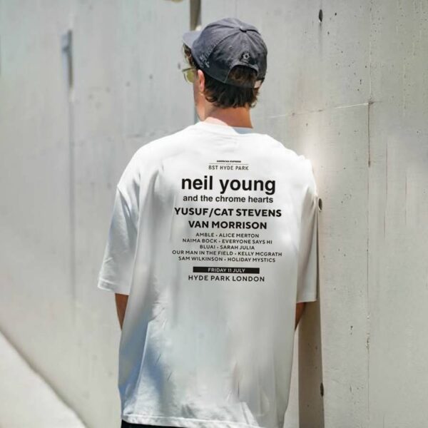 Neil Young And The Chrome Hearts Bst Hyde Park London 2025 T-shirt-c OCb12Mo