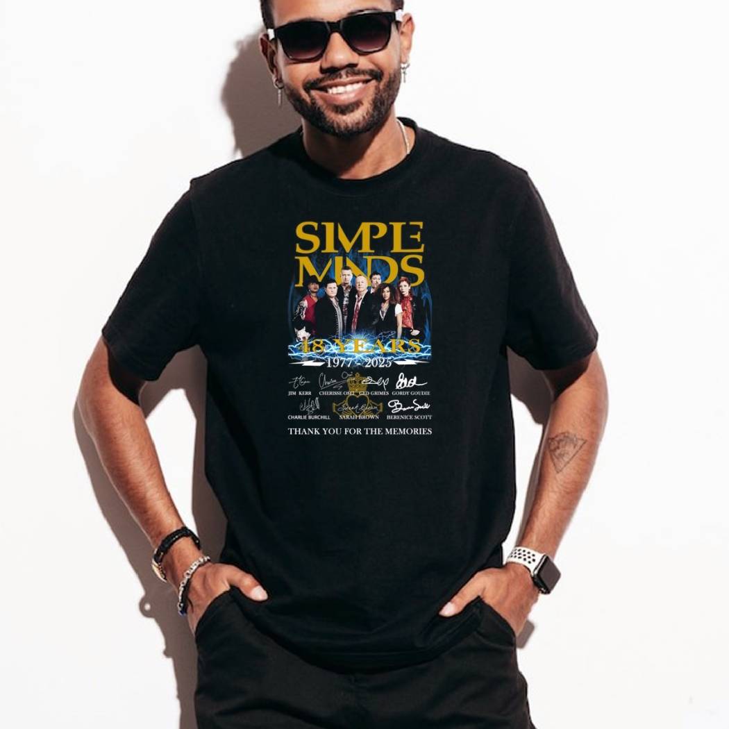 Simple Minds 48 Years 1977-2025 T-shirt Simple Minds 48 Years 1977-2025 T-shirt JByCcX2
