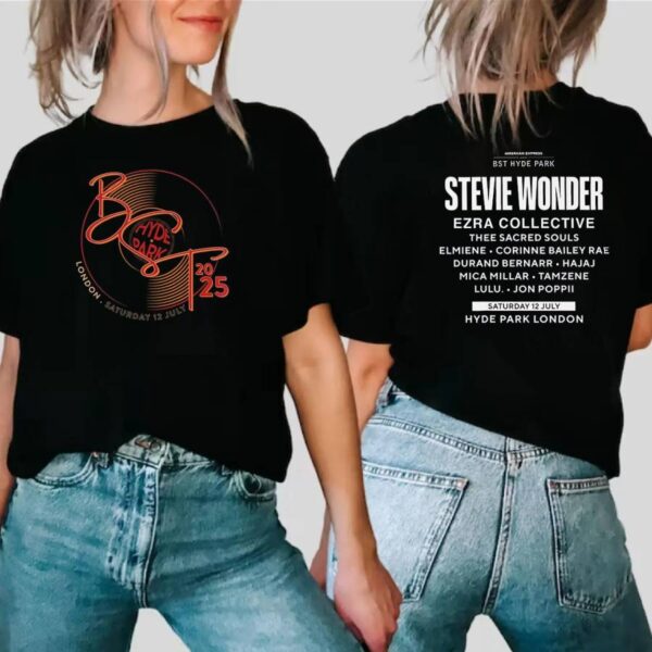 Stevie Wonder Bst Hyde Park London 2025 T-shirt-c DinIl0R