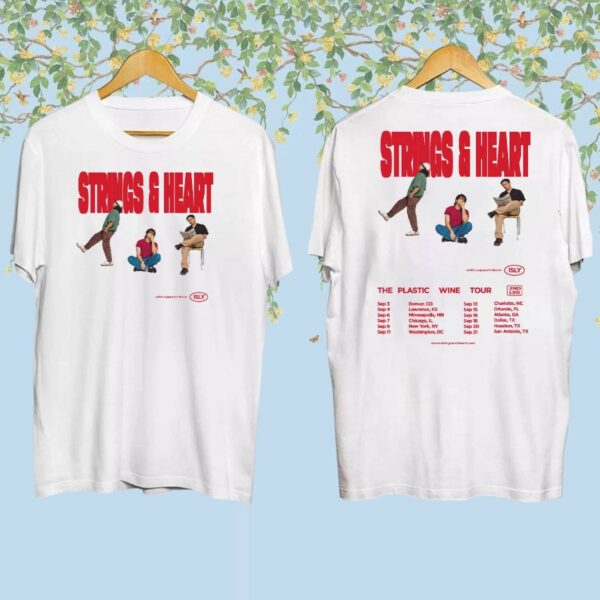 Strings And Heart The Plastic Wine Tour 2025 T-shirt 28pDboF