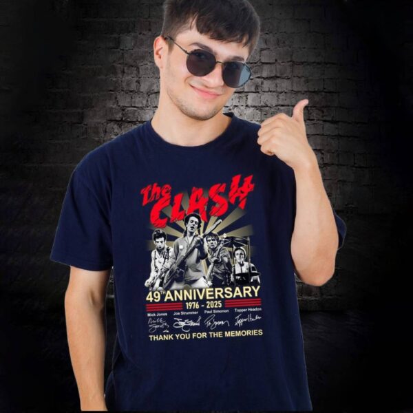 The Clash 49th Anniversary 1976-2025 T-shirt BSv4HKo