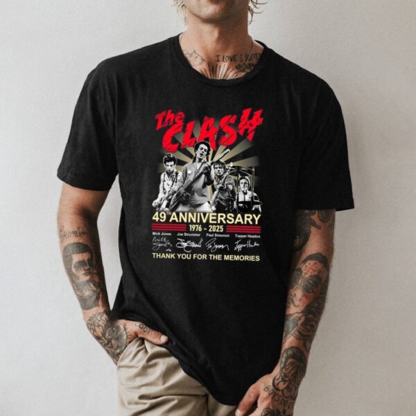 The Clash 49th Anniversary 1976-2025 T-shirt-b qvYP6pR