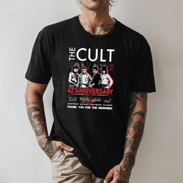 The Cult 42nd Anniversary 1983-2025 T-shirt HQJXSrL