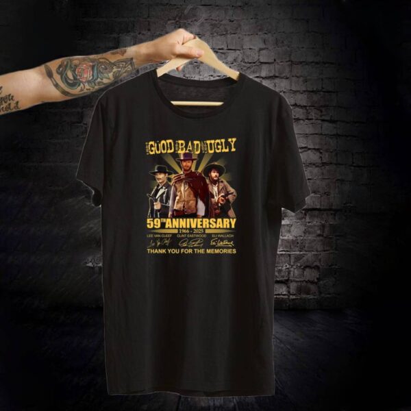 The Good, The Bad And The Ugly 59th Anniversary 1966-2025 Classic Men Shirt-b 0pqGIYM