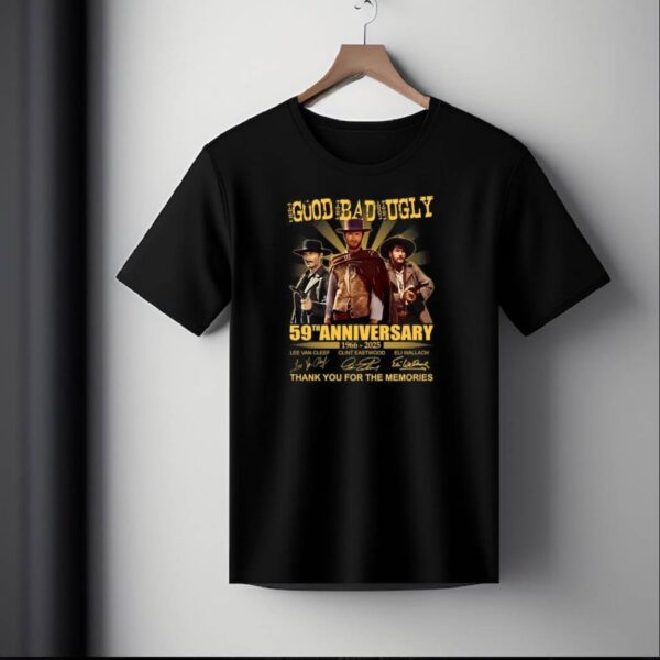 The Good, The Bad And The Ugly 59th Anniversary 1966-2025 Classic Men Shirt XMDSQ2l