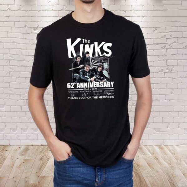 The Kinks 62nd Anniversary 1963-2025 T-shirt-b nTXNPey