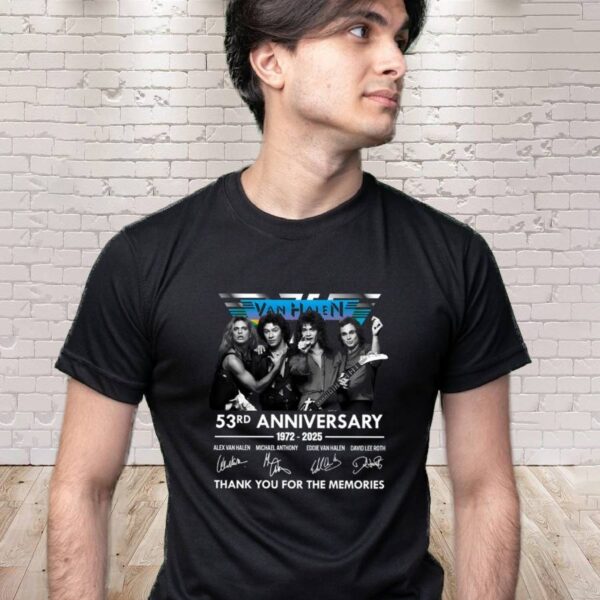 Van Halen 53rd Anniversary 1972-2025 T-shirt-b AZK5DrC