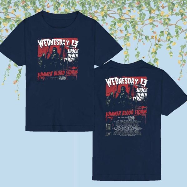 Wednesday 13 Summer Blood Storm 2025 Tour T-shirt-a Dpbs2GE