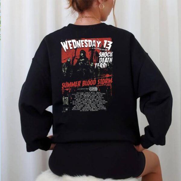 Wednesday 13 Summer Blood Storm 2025 Tour T-shirt-c RSYsoqU
