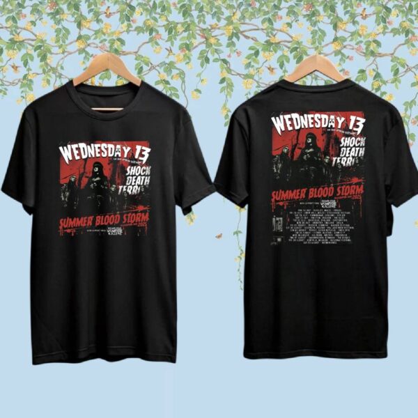 Wednesday 13 Summer Blood Storm 2025 Tour T-shirt GH7aXW4