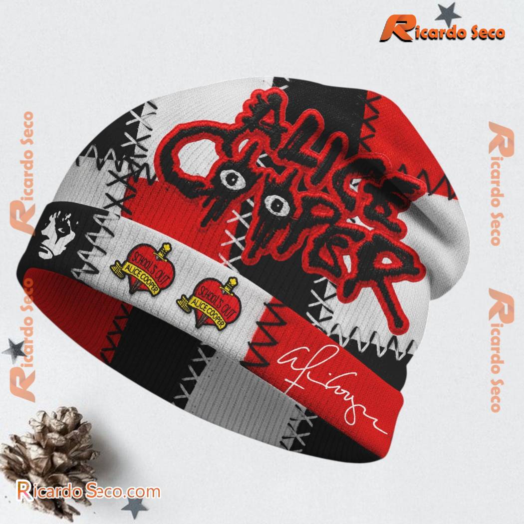 Alice Cooper Attic Tour Welcome To My Nightmare Beanie Hat 60TRwpM