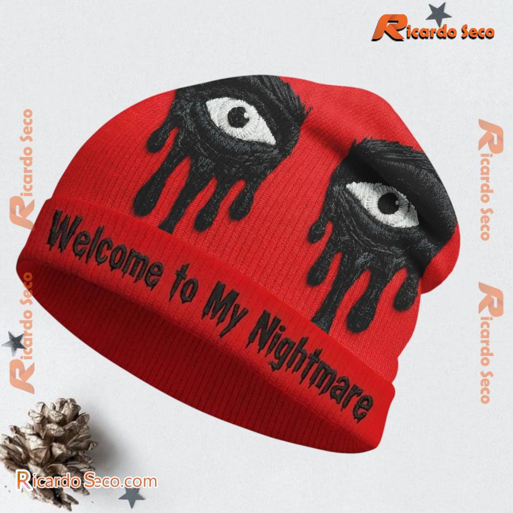 Alice Cooper Attic Tour Welcome To My Nightmare Beanie Hat-b NmOvMuF