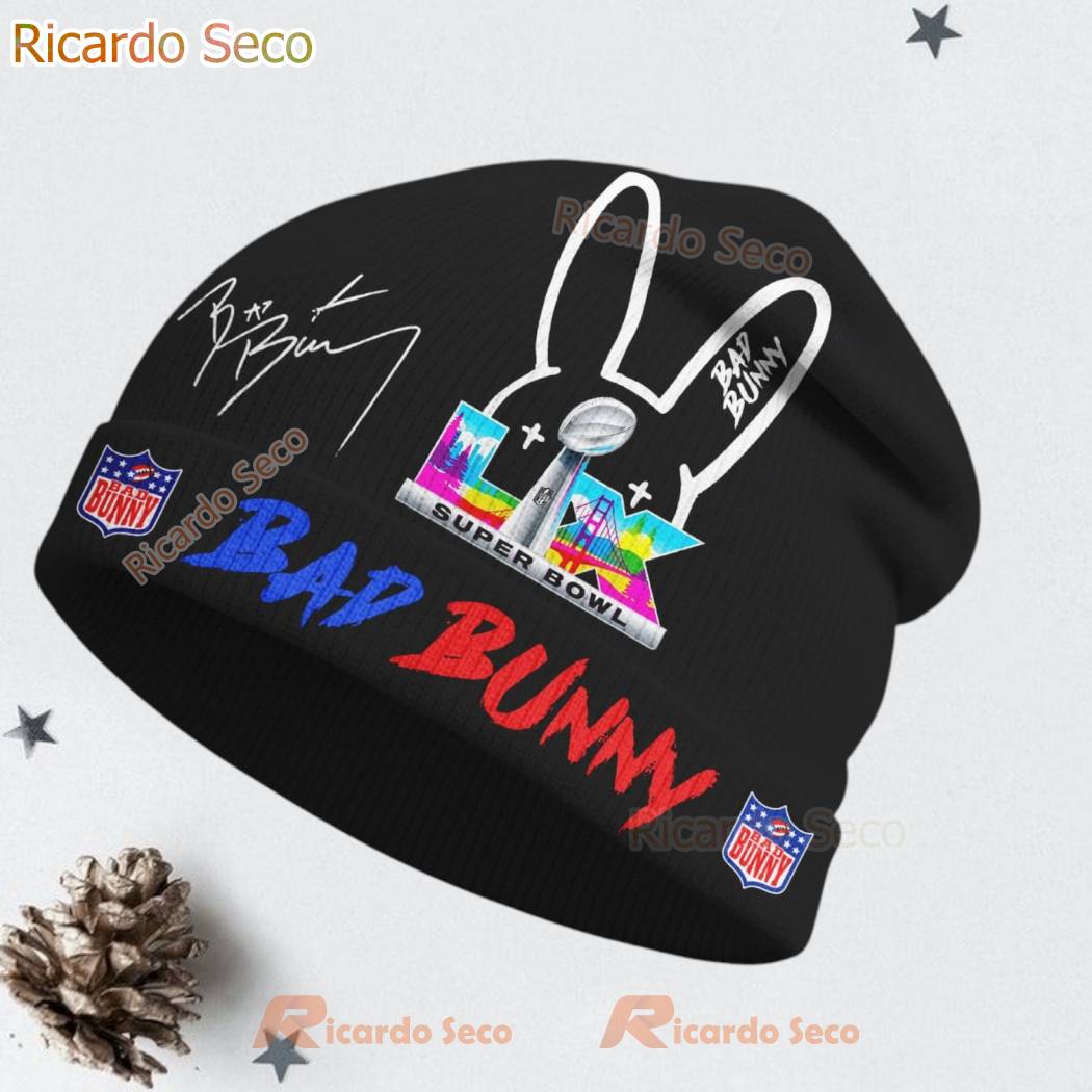 Bad Bunny Colorful Beanie Hat-c FKrzZ4S