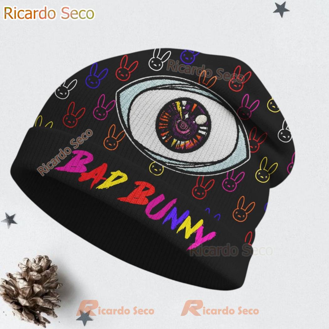Bad Bunny Colorful Beanie Hat-x R9ci2UB