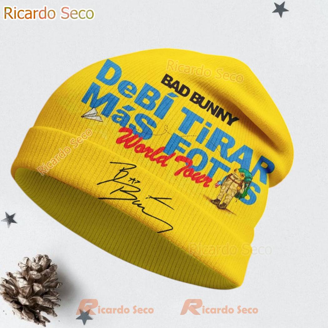 Bad Bunny Singer Custom Tumbler Premium Beanie Hat-b B4eoQbu
