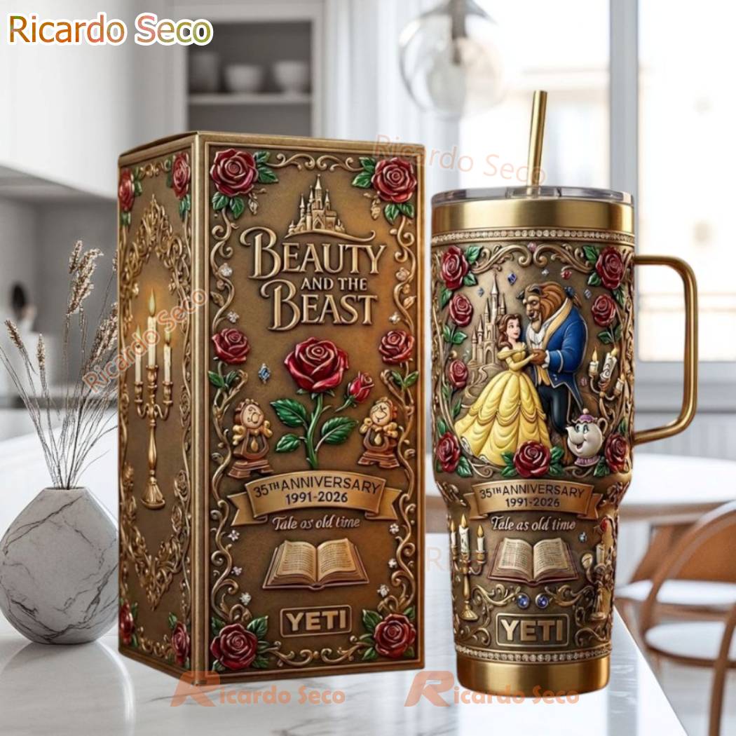 Beauty And The Beast 35th Anniversary Tale As Old Time Tumbler xH0EzOb