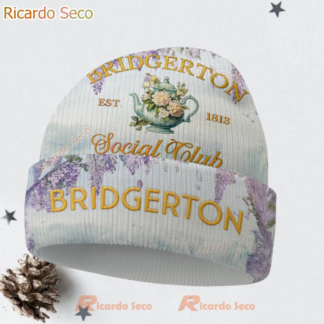 Bridgerton Est 1813 Beanie Hat-b V2CDvot