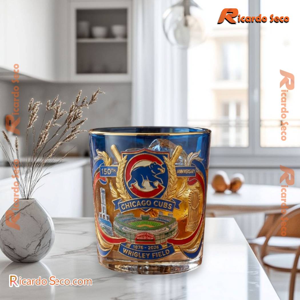 Chicago Cubs 150th Anniversary Wrigley Field Whiskey Glass Chicago Cubs 150th Anniversary Wrigley Field Whiskey Glass 9gh7Zes