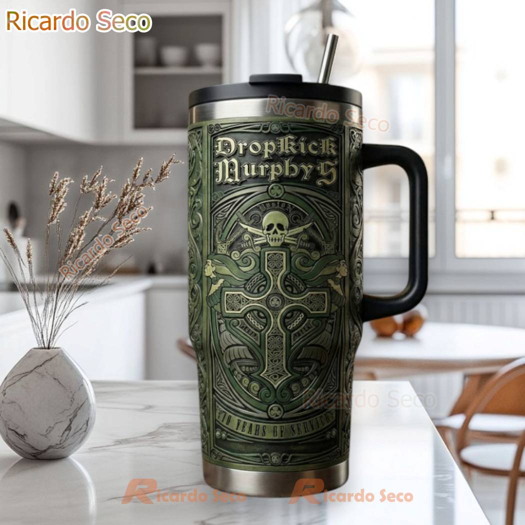 Dropkick Murphys 10 Years Of Service Tumbler-a RAoOE8s