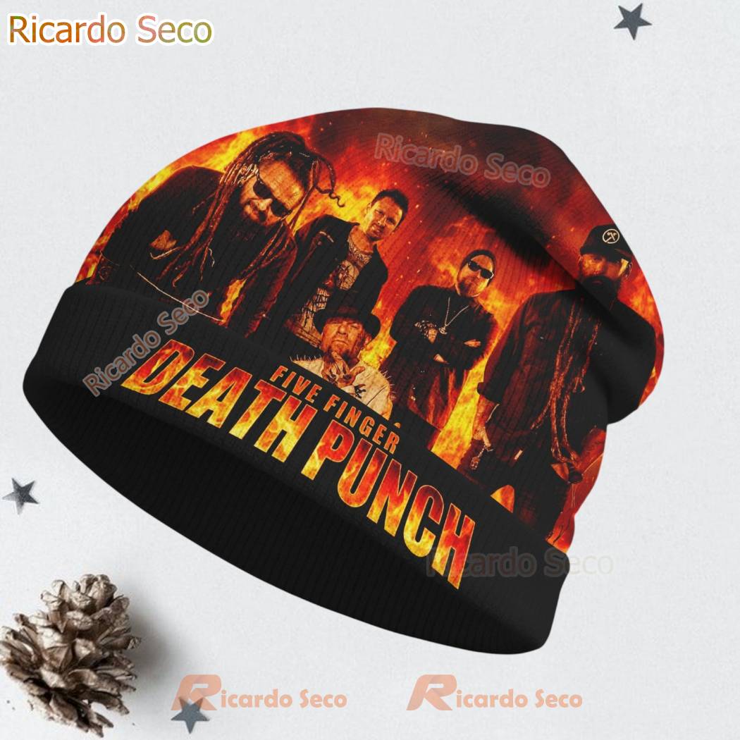 Five Finger Death Punch Premium Beanie Hat-b bxW35dA