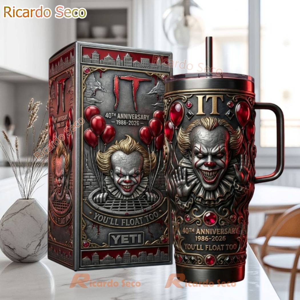 IT 40th Anniversary 1986 2026 You Will Float Too Tumbler qwQvOE3